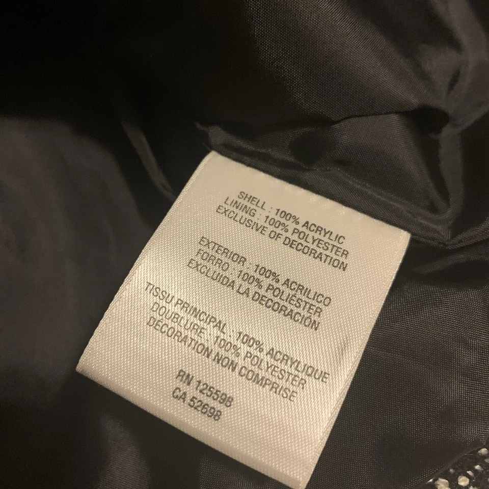 Chaqueta Blazer ELLEN TRACY Mujer Talla 10 Cuentas Gancho y Ojo Tweed Trabajo Carrera Foto 4 de 4