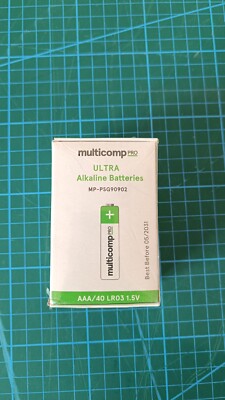 Multicomp Pro Ultra Alkaline Batteries (MP-PSG90902) 40er Pack AAA/40 LR03 1.5V
