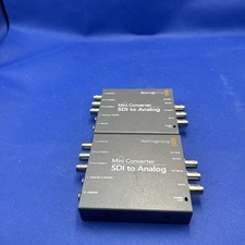 Lot Of 2 Blackmagic Design SDI to Analog Mini Converter - no power supply