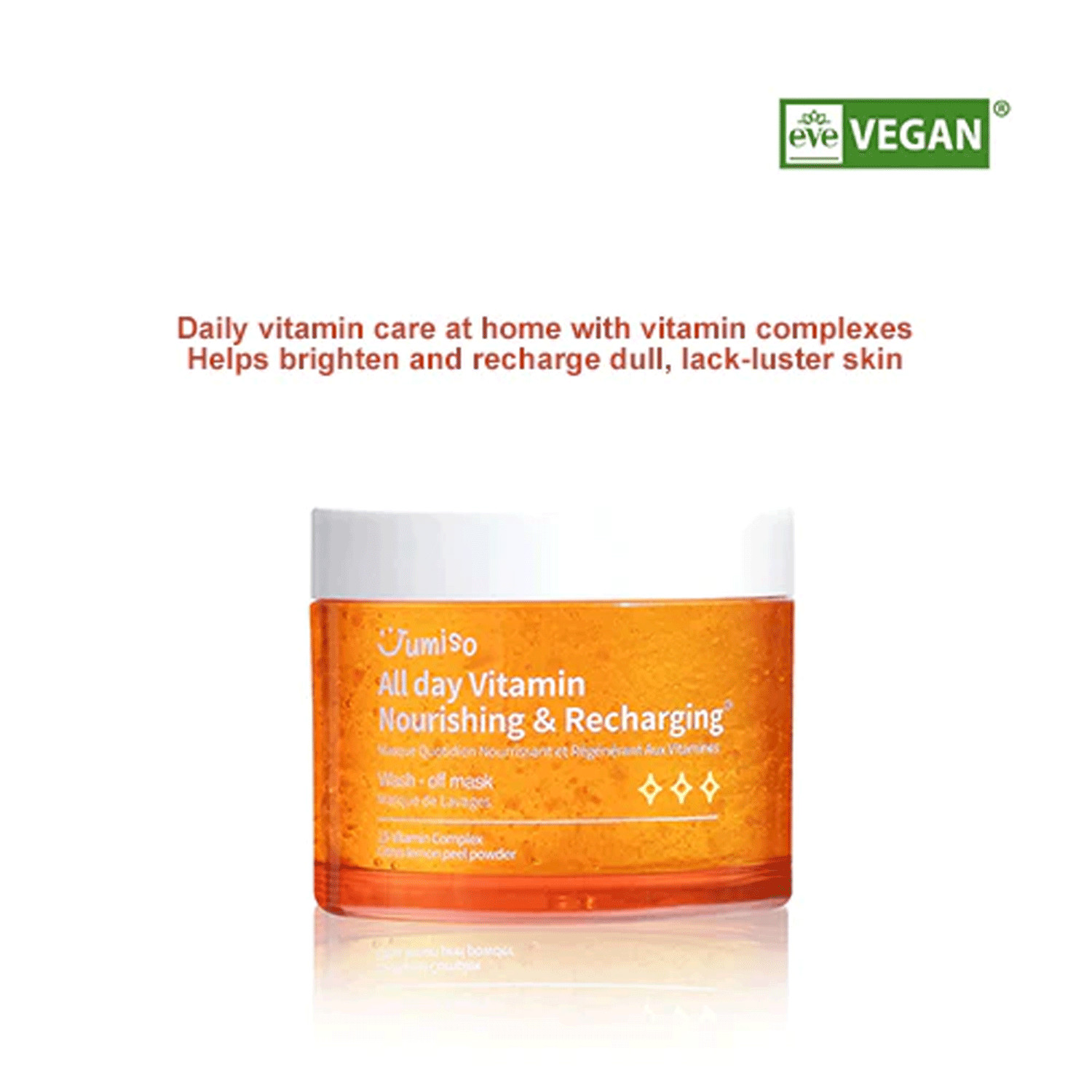 JUMISO All Day Vitamin Wash-Off Mask Nourishing - Recharging 100ml, 3.51 fl oz