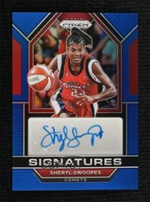 2023 Panini Prizm WNBA Signatures Blue 18/49 Sheryl Swoopes Auto HOF 0o3x
