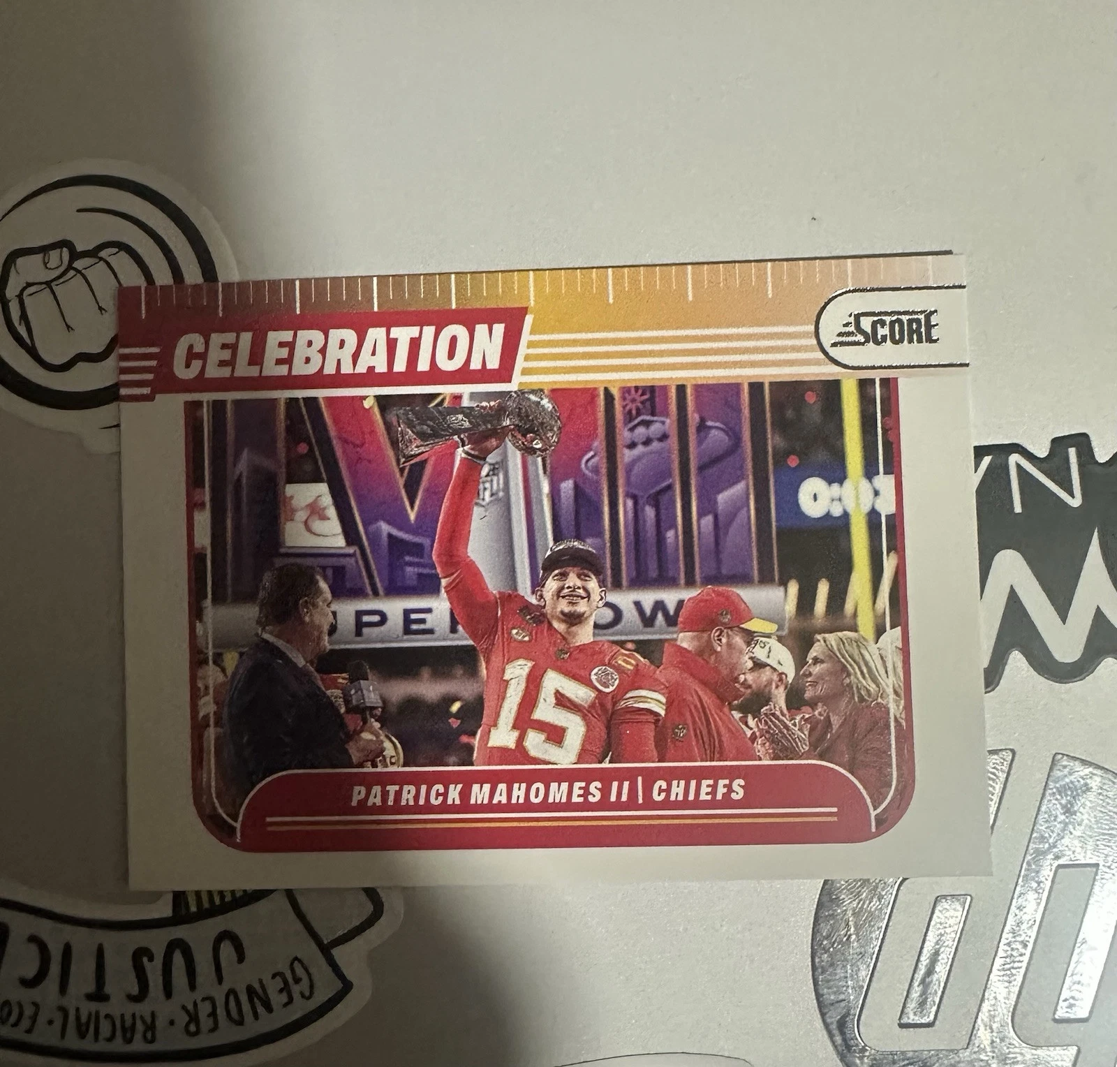 Patrick Mahomes trading card