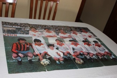 Poster Offizielle von Der Sevilla Fc. Aus 1980 1981 Mit Spieler Wie Morete Paco