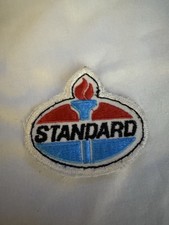 Vintage Standard Oil Gas Station Uniform Patch 3” Red White Blue Torch Logo