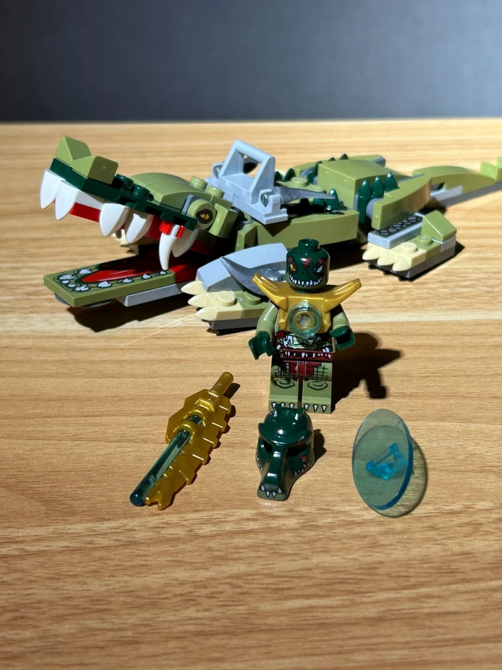 Lego 70126 Krokodil Legend-Beast vollständig inkl. Minifigur Cragger + Waffen - Bild 2 von 4