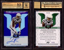 2017 Leaf Valiant Josh Reynolds Purple /15 BGS 9.5 10 Auto Rookie Auto RC Aggies