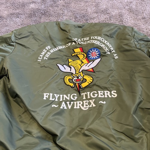 Flying Tigers Green Bomber Jacket 4XL - Picture 8 of 8