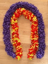 Red/Yellow and Purple Boas set of 2 