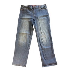 Gloria Vanderbilt Amanda 2.0 Women's Dark Blue Wash Size 18 Slim Leg Jeans