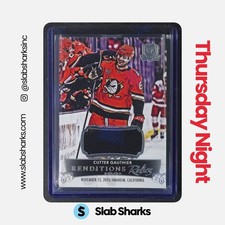 2024 UPPER DECK THE CUP #RR-CG CUTTER GAUTHIER RENDITION RELICS ROOKIE JERSEY RC