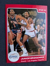 1984-85 Star Basketball Card # 14 Junior Bridgeman - Los Angeles Clippers (NM)