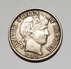 1914 D BARBER DIME 90% SILVER HIGHER GRADE #C9512