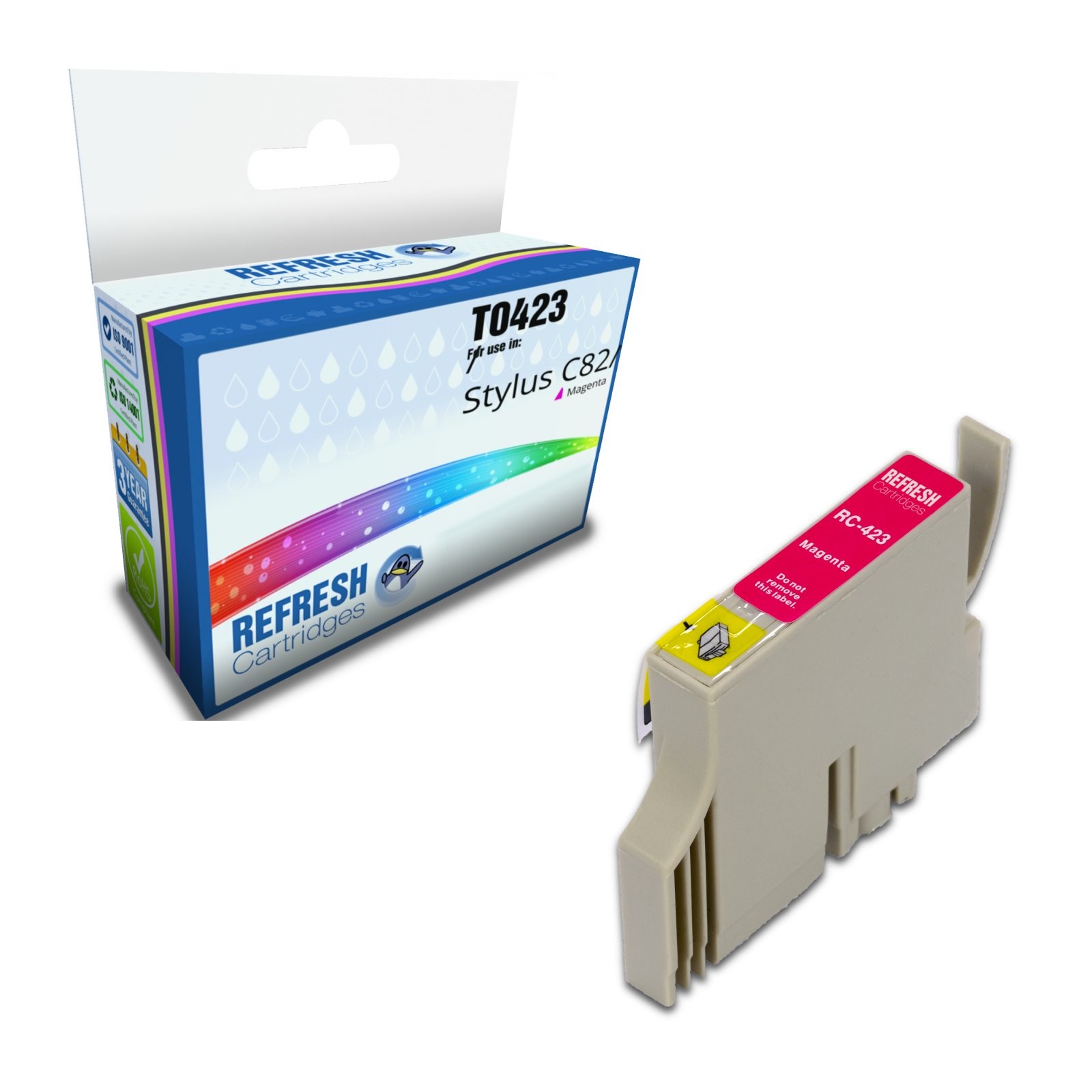 Refresh Cartridges Magenta T0423 Ink Compatible With Epson Printers