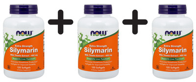 3 x NOW Foods Silymarin Milk Thistle Extract, Extra Strength - (575,45 EUR/kg)