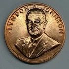 President Lyndon B Johnson U.S. Mint 1/2 oz Presidential Bronze Medal 375149 B