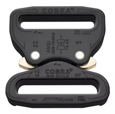 AustriAlpin ANSI Cobra 45mm Black Buckle Riggers belt, Military, Search & Rescue