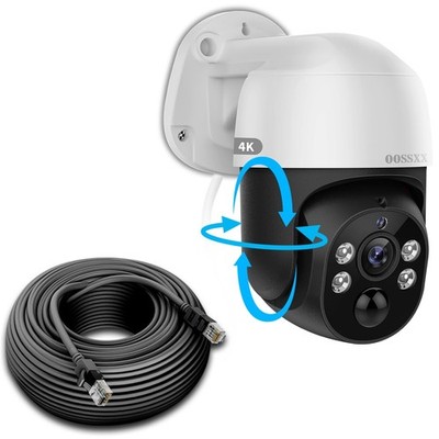 (Extend for POE NVR) PoE 4K PTZ Extend Camera 2-Way Audio 4K/8.0 Megapixel PT...