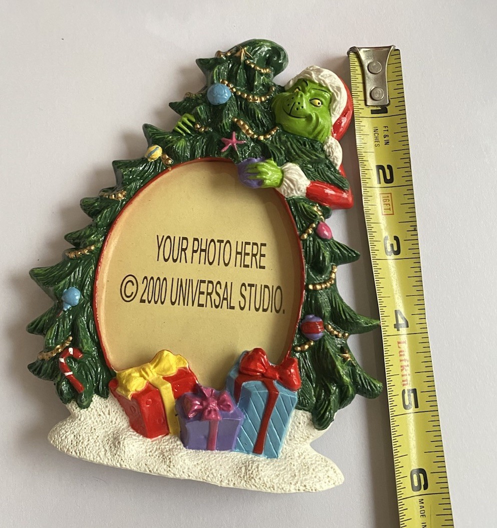 Vintage The Grinch 2000 Universal Studios  Picture Mini Photo Frame New