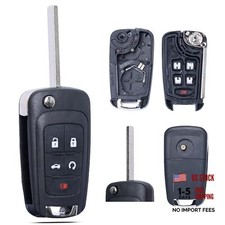 Key Fob Shell Case Replacement Fits for Chevy Cruze Malibu Equinox Sonic
