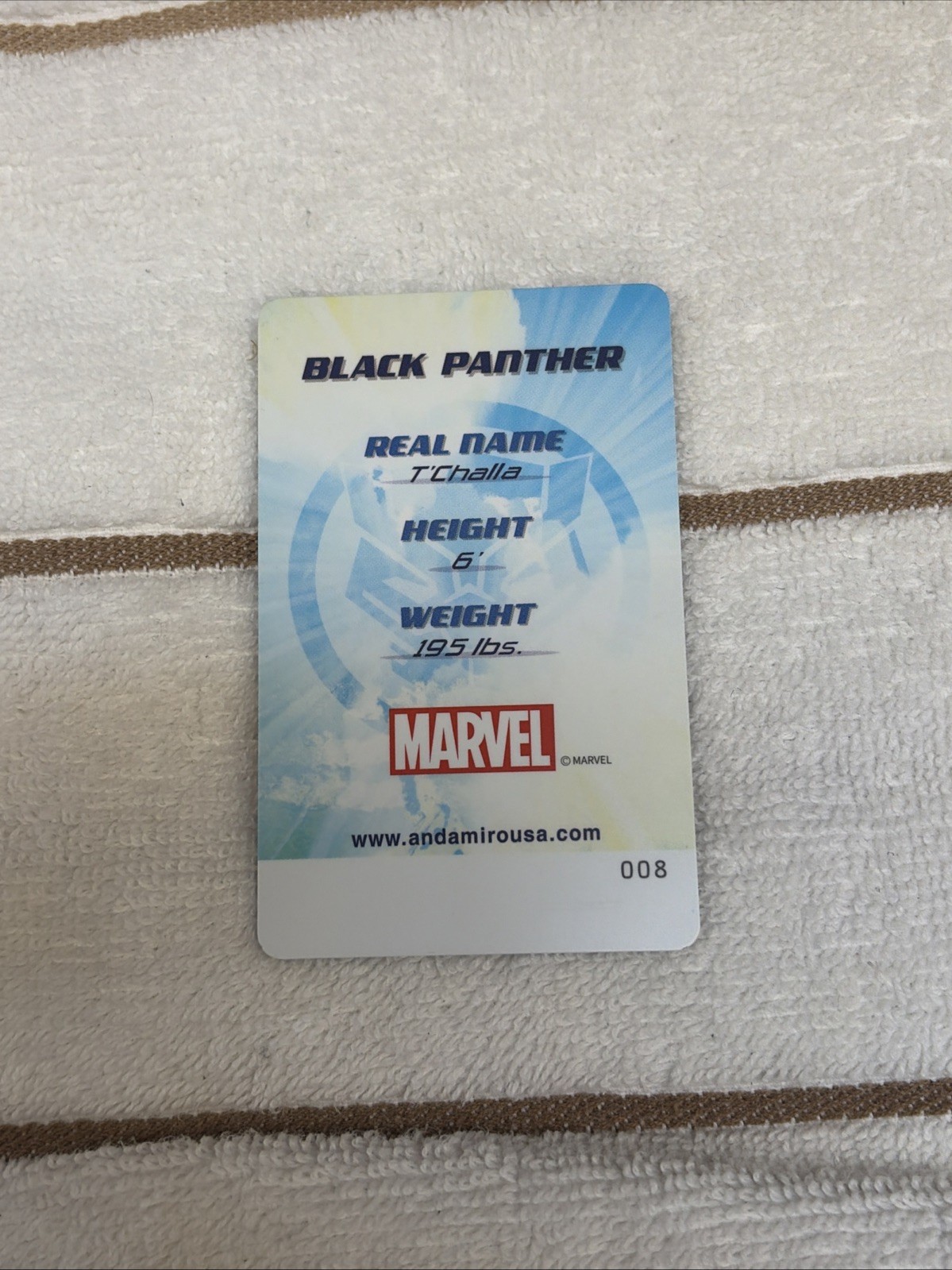 No barcode Andamiro Arcade Marvel Avengers Cards -Black Panther thumbnail 2