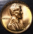 1958 D Lincoln Wheat Penny BU 1c US Coin Denver Mint