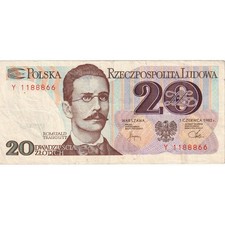 [#1233592] Polska, 20 Zlotych, 1982-06-01, EF(40-45)