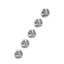 Beard Bead 50pcs Safe Hair Tube Bead Metal Pendant Fashionable For