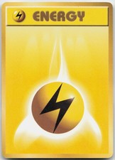 Lightning Energy Base Set Pokemon TCG Japanese LP