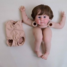 22inch Reborn Doll Kit Lifelike Newborn painted Doll kit Unfinished Doll parts