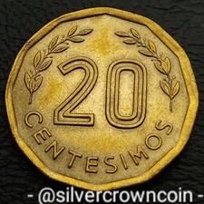 Uruguay 🇺🇾 20 Centesimos 1978 So. KM#67. 20 Cents coin. Fortress On Montevideo