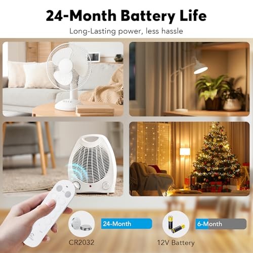  Remote Control Outlet for Seniors, Mobility-Limited Users, Wireless 5 Pack