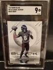 2022 Panini Black - White Night Lamar Jackson. Ravens SSP SGC 9