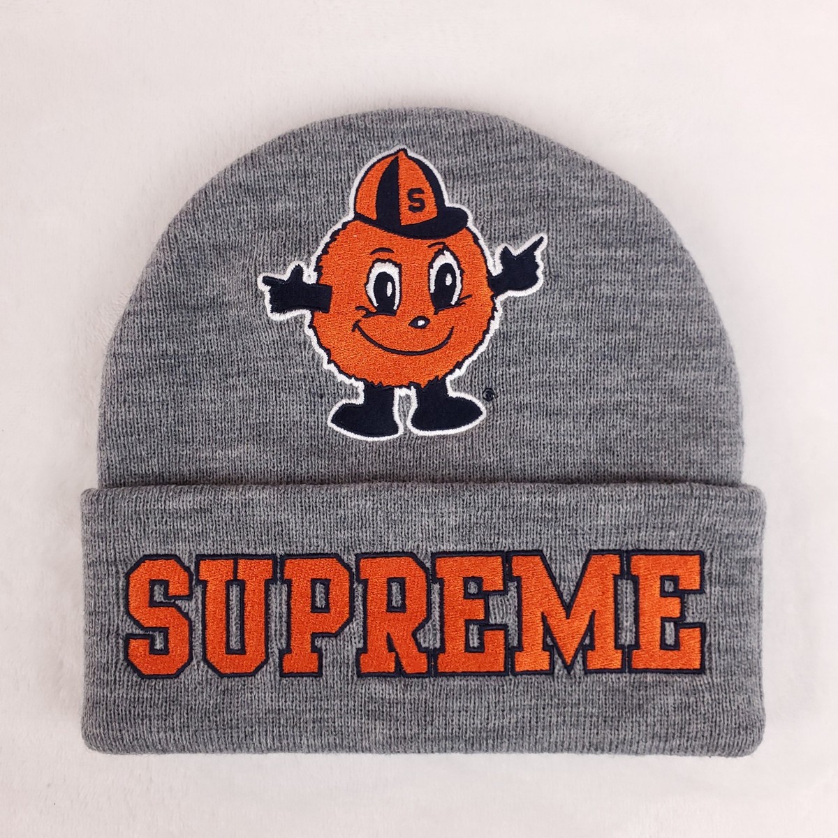 Supreme Syracuse Orange Mitchell & Ness NCAA Cuff Knit Hat Beanie