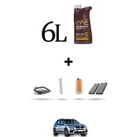 Hoffcar Set Service 4 Filter Und 6L ÖL FüR BMW X5 (F15, F85) 25D 160Kw Von