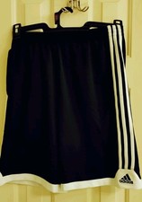 Boys Black Adidas Athletic Shorts Size L 18-20