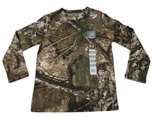 Realtree Youth APX Camo Scent Control Long Sleeve T-Shirt M (8) NWT