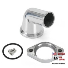 15 Swivel Water Neck Thermostat Housing - Compatible with SBC and 15 Silver