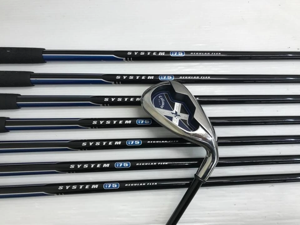 Conjunto de ferro Callaway X-18 ferros EUA 8 peças 3-Pw Flex R carbono original - Imagem 4 de 4