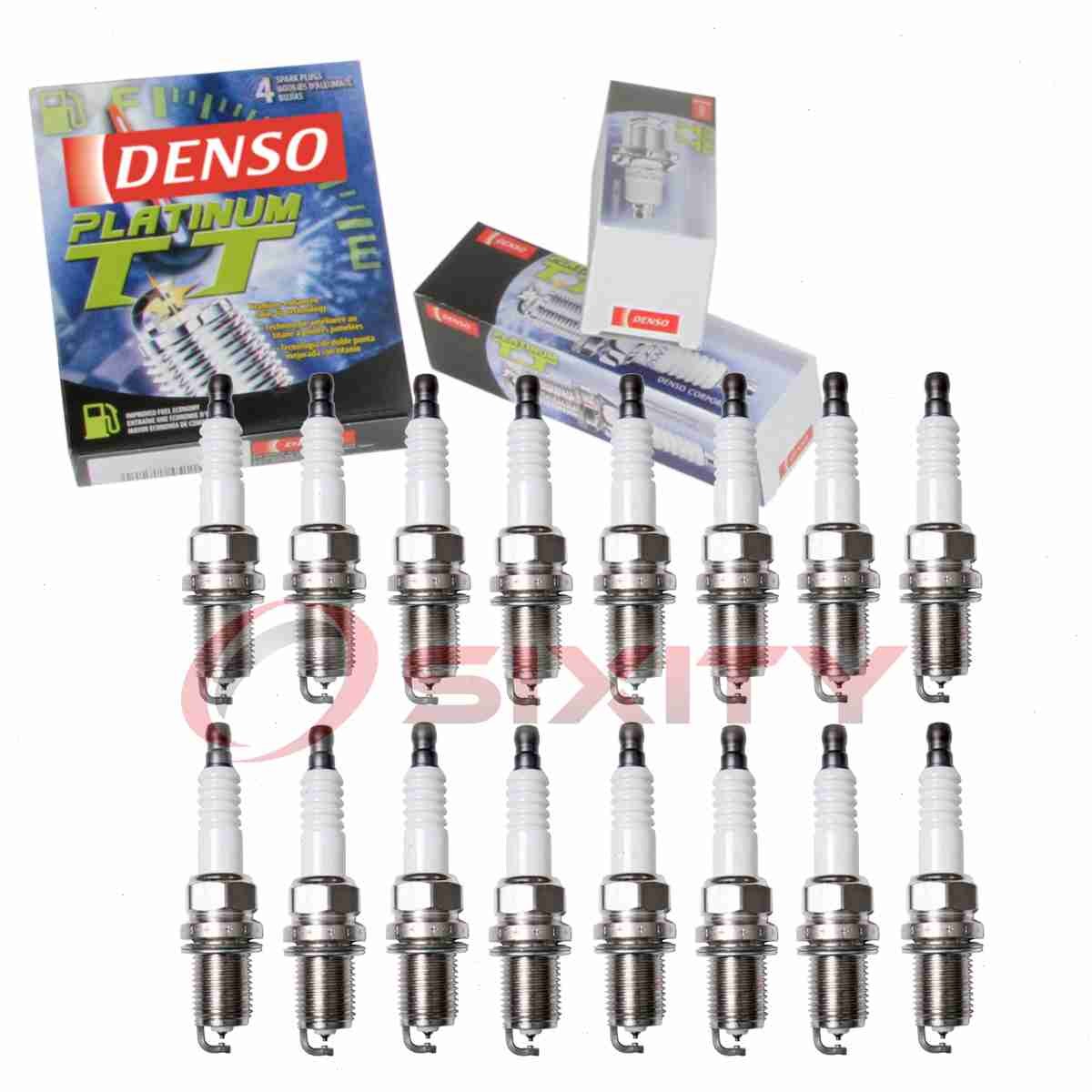 16 pc Denso Platinum TT Spark Plugs for 1998-2002 Mercedes-Benz E430 4.3L V8 fs