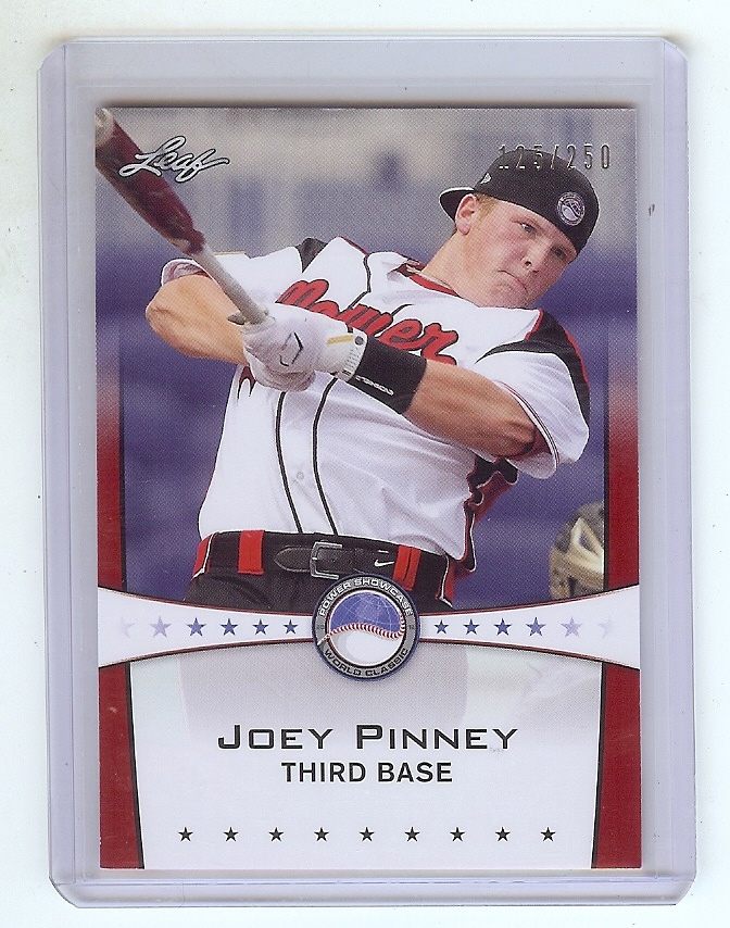 JOEY PINNEY 2013 Leaf *POWER SHOWCASE* Ruby Version #d Card RC xx