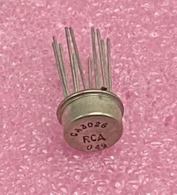 RCA CA3026 dual HF Differential Amp 12 pin metal can package
