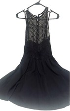 Cocktail Party Dress Black Size Small Line-A
