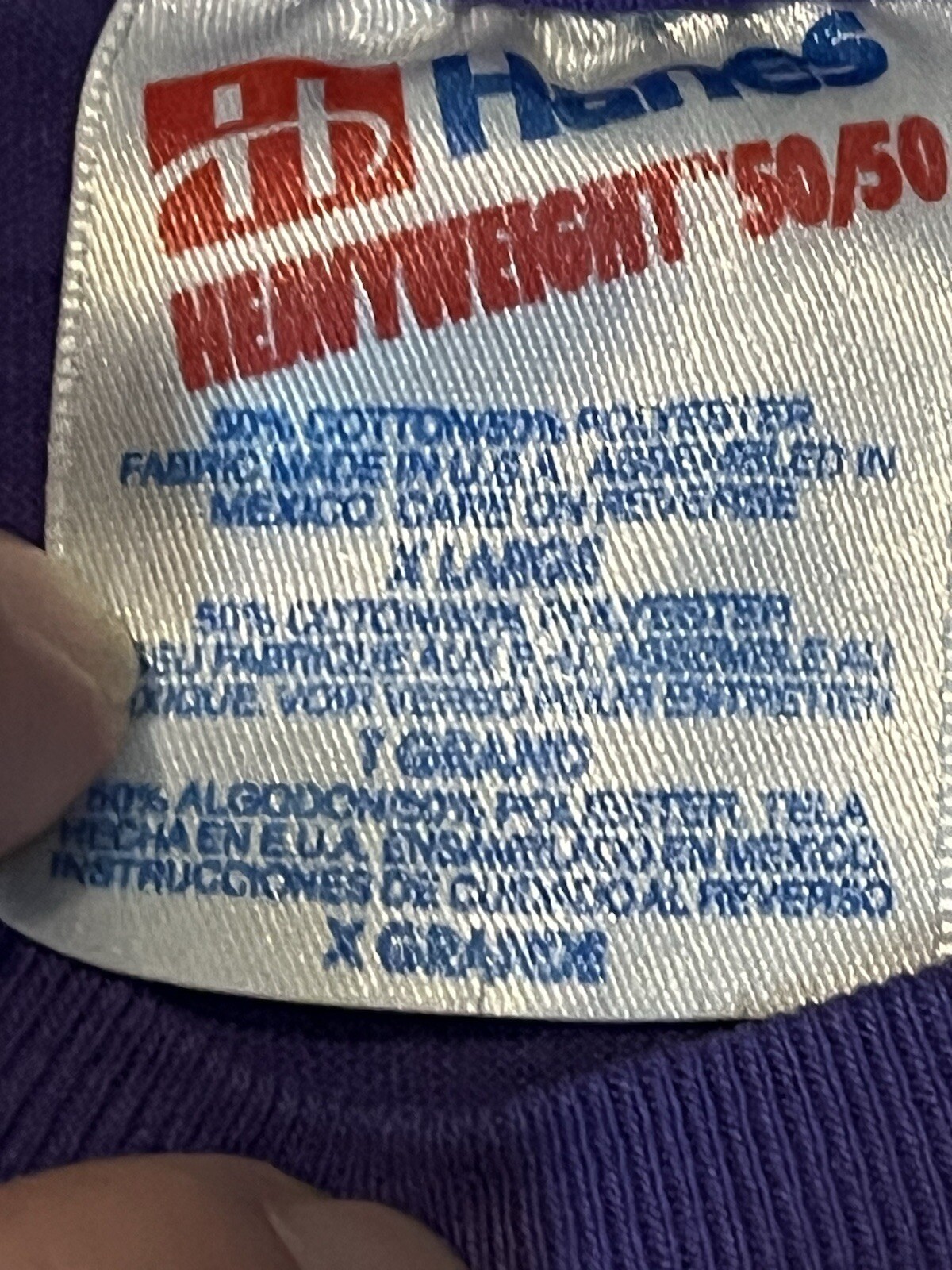 T shirt vintage Charleston South Carolina fila arcobaleno punto singolo taglia XL viola