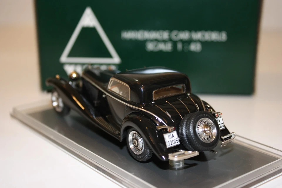 EMC 1935 MERCEDES 500K ROADSTER COUPE CARACCIOLA 1/43 Pivtorak Vertex Handmade - Image 3 of 4