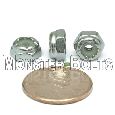 Stainless Steel Nylon Insert Hex Lock Nuts 4-40 6-32 8-32 10-32 1/4-20 5/16, 3/8