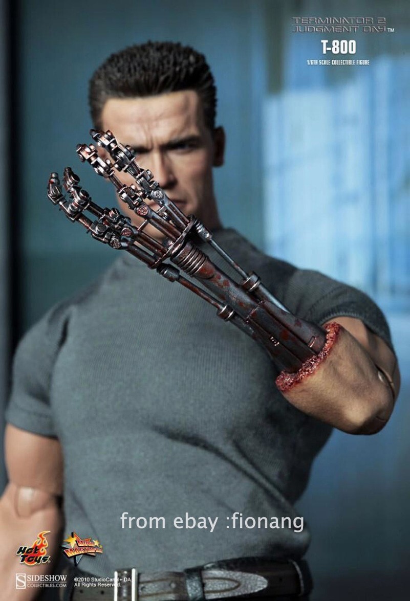 HotToys HT 1/6 Terminator 2 T2 T800 Arnold Schwarzenegger MMS 117