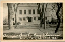 RPPC  Phillips County Courthouse Holyoke, CO Colorado UNP Postcard