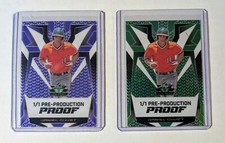 🔥Daniel Cuvet 1/1 -(2) 2024 Leaf Metal Valiant - Purple/Green Pre-Product Proof