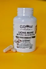 Elite Lion's Mane Mushroom Plus 13,000mg  Chaga, Reishi & Maitake, 60 capsules