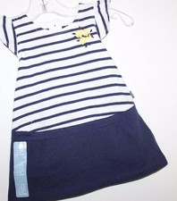 baby Gap NWT Girls 6 12 Mo. 100 Cotton Knit Dress w/ Drop Waist  Diaper Cover